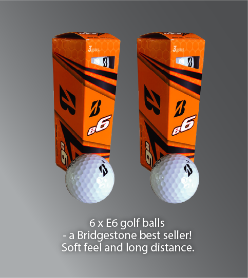 2 RAKE Wedge Combo | Gap / Sand / Lob Wedges + bonus 6 Bridgestone E6 golf balls