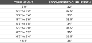 ANY Two Putters by PnP Golf BONUS 12 Bridgestone E6 Golf Balls size chart
