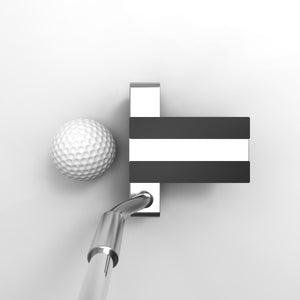 ANY Two Putters by PnP Golf BONUS 12 Bridgestone E6 Golf Balls. Top down view of mallet putter with alignment line and golf ball
