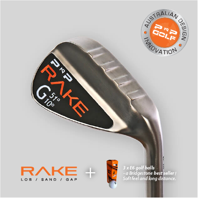 RAKE Gap Wedge + bonus 3 Bridgestone E6 golf balls
