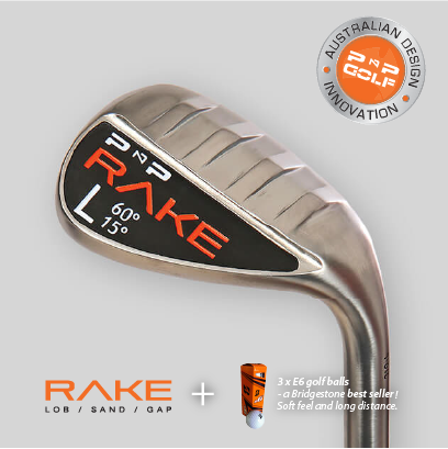 RAKE Lob Wedge + bonus 3 Bridgestone E6 golf balls