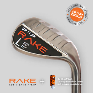 RAKE Lob Wedge + bonus 3 Bridgestone E6 golf balls
