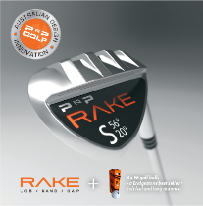 RAKE Sand Wedge + bonus 3 Bridgestone E6 golf balls