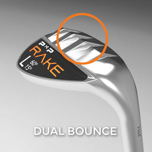 3 RAKE Wedge Combo | Lob / Sand / Gap + bonus 12 Bridgestone E6 golf balls
