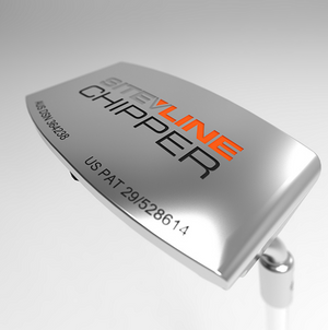 SiteLine Putter and Chipper Combo by PnP Golf. Polished stainless mallet head with alignment line for precise putting and chipping