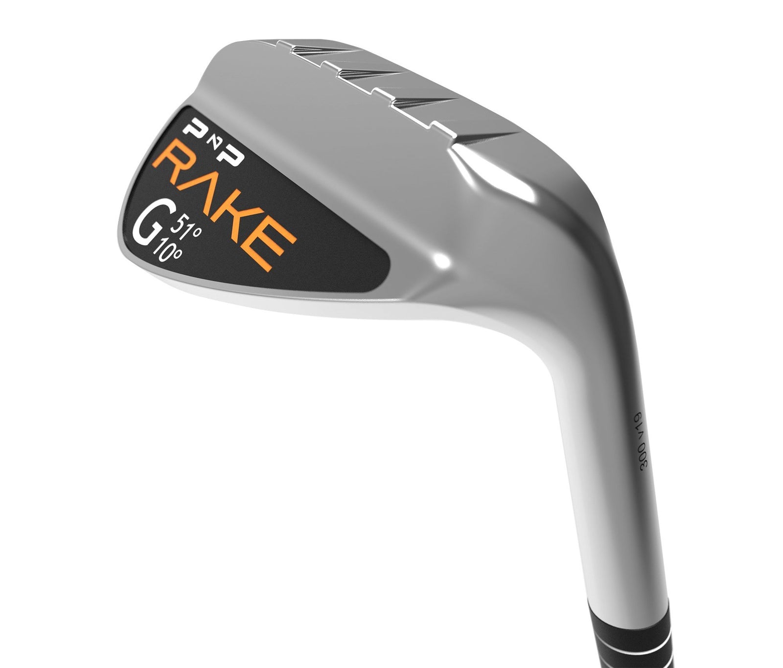 RAKE Gap Wedge by PnP Golf brushed steel wedge head 51 degree loft 10 degree bounce for precise approach shots